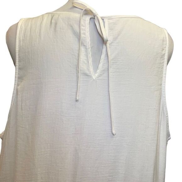 Ava & Viv Colorblock Maxi Dress - White, Orange, Red - Picture 5 of 16